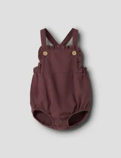 NBFREBEL LOOSE ROMBER SOLID LIL - Kortärmad bodysuit