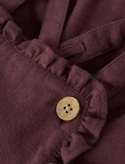NBFREBEL LOOSE ROMBER SOLID LIL - Kortärmad bodysuit