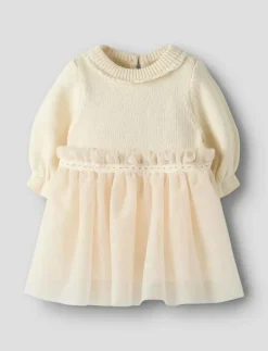 NBFSARINA LS KNIT BODY DRESS LIL - Långärmade babyklänningar