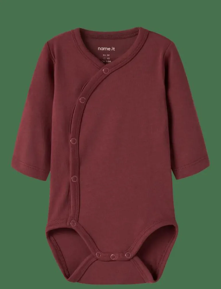 NBFVULLA LS WRAP BODY - Långärmad bodysuit
