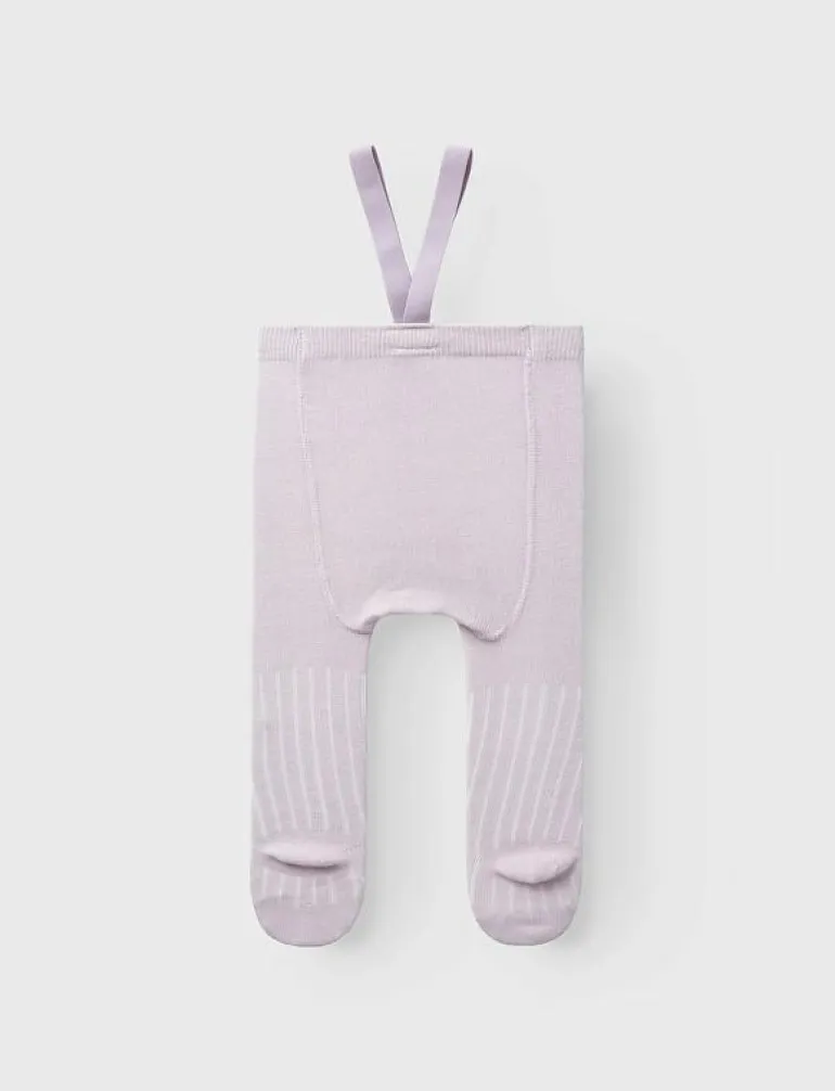 NBFWAKMA WO/BL RIB PANTYHOSE W/SUS - Strumpbyxa
