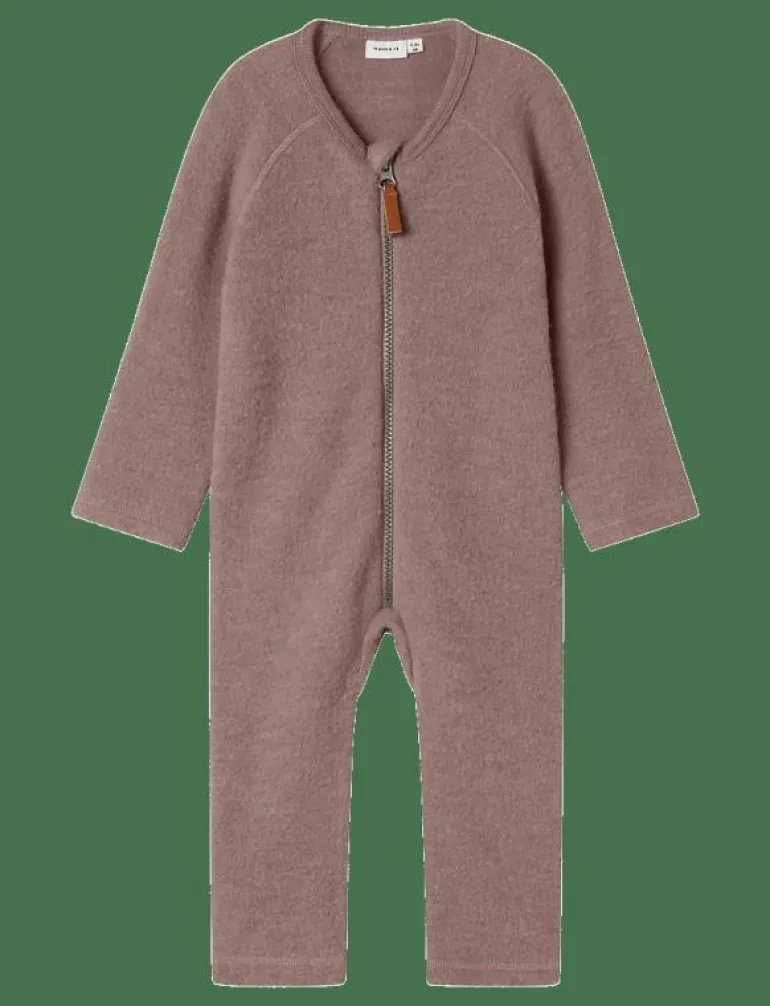 NBFWMINO WOOL BRU LS SUIT NOOS - Fleeceoverall