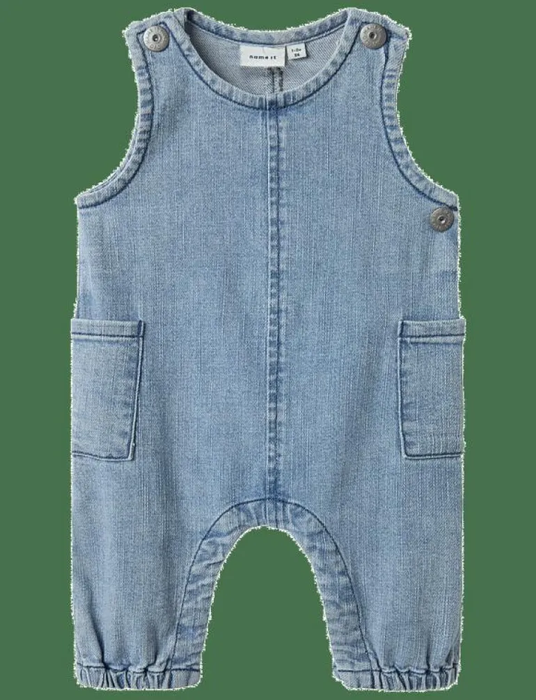 NBMFRED BAG R DNM OVERALL 2102-VE F - Kortärmad bodysuit