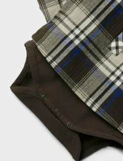 NBMNOLAND LS SHIRT BODY - Långärmad body