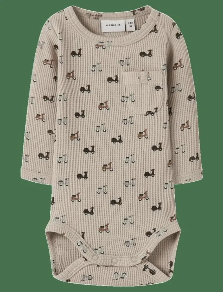 NBMNOOTER LS BODY - Långärmad body