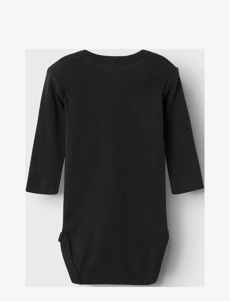 NBNBODY 2P LS SOLID BLACK NOOS - Långärmad body
