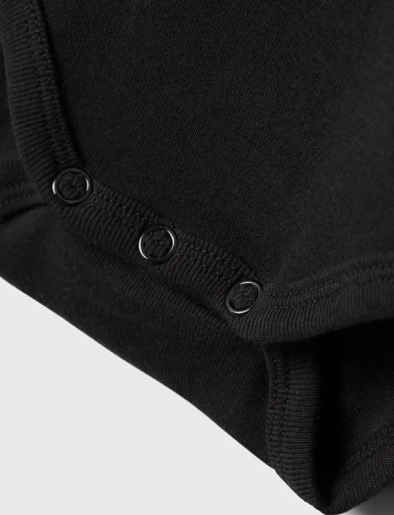 NBNBODY 2P LS SOLID BLACK NOOS - Långärmad body