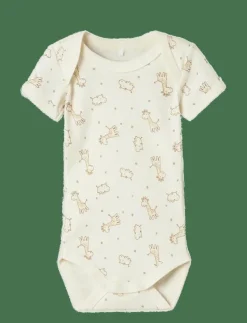 NBNBODY 3P SS JET STREAM GIRAFFE NOOS - Kortärmad body