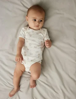 NBNBODY 3P SS JET STREAM GIRAFFE NOOS - Kortärmad body