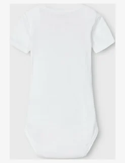 NBNBODY 3P SS SOLID WHITE 4 NOOS - Kortärmad body