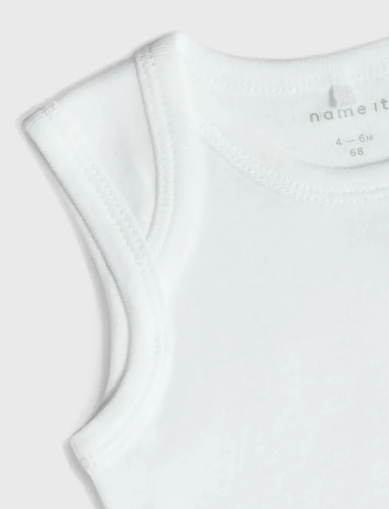 NBNBODY 3P TANK SOLID WHITE 3 NOOS - Ärmlös body