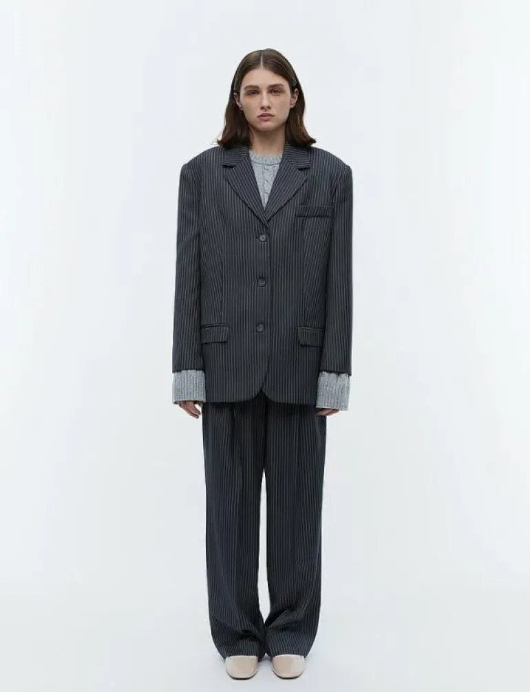 2ND Harry - Pinstripes - Oversize kavajer