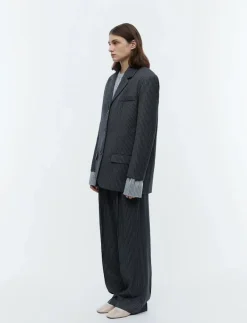 2ND Harry - Pinstripes - Oversize kavajer