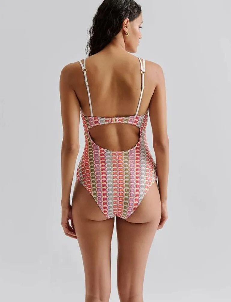 Nerea fine knitted swimsuit - Baddräkter