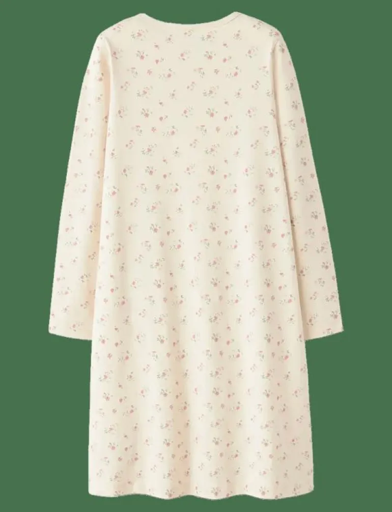 NKFNIGHTGOWN FLOWER NOOS - Nattlinnen