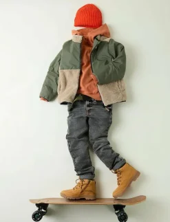 NKMMAGNUS SHERPA JACKET REV - Jackor