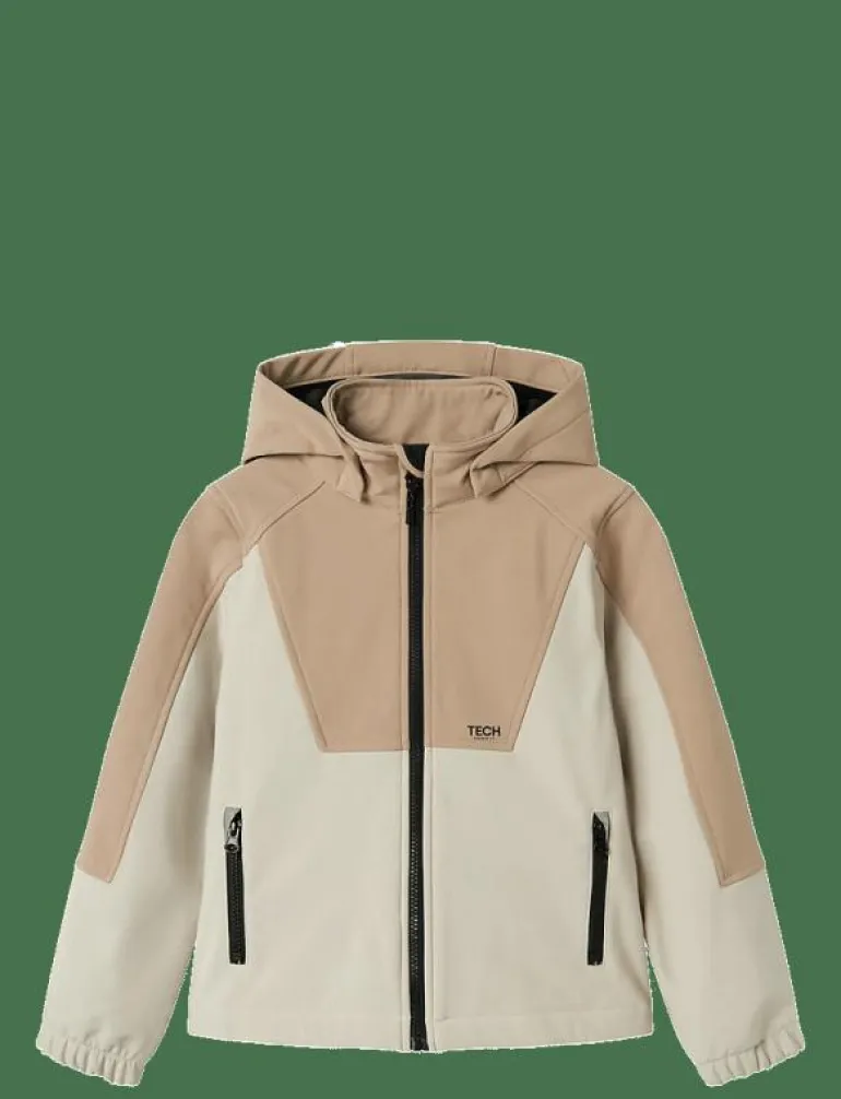NKNALFA08 SOFTSHELL JACKET BLOCK FO - Jackor