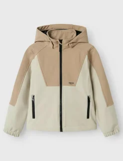 NKNALFA08 SOFTSHELL JACKET BLOCK FO - Jackor