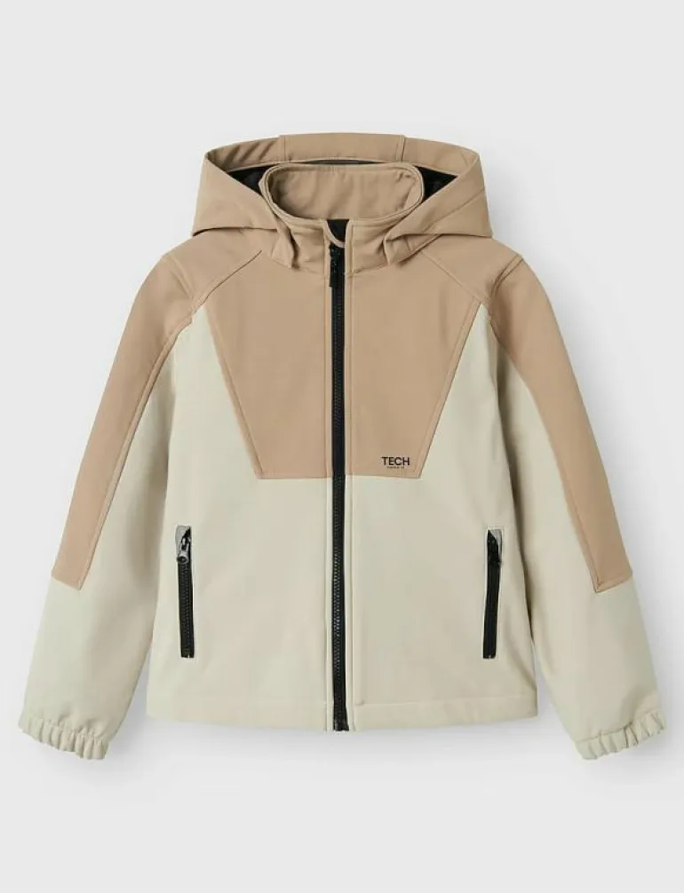 NKNALFA08 SOFTSHELL JACKET BLOCK FO - Jackor