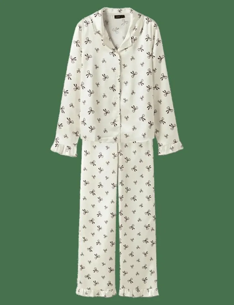 NLFBOW SATIN PYJAMAS - Set