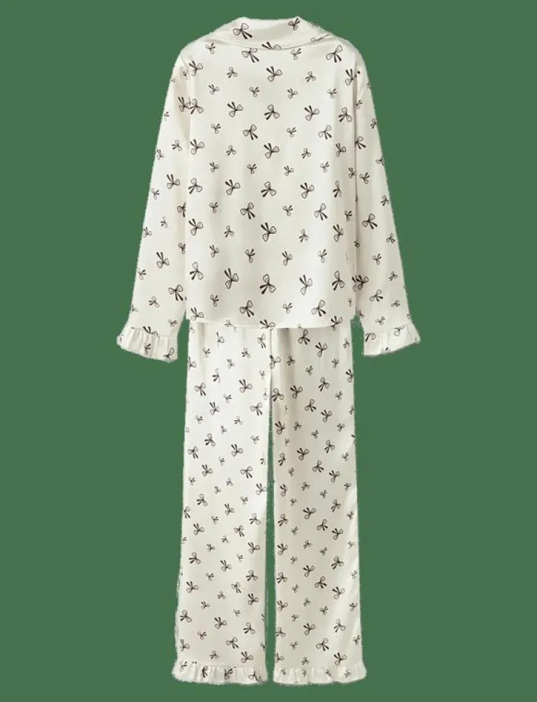 NLFBOW SATIN PYJAMAS - Set