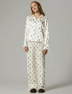 NLFBOW SATIN PYJAMAS - Set