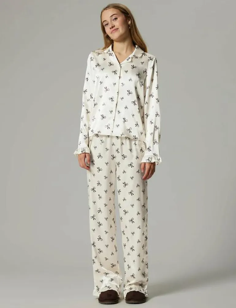 NLFBOW SATIN PYJAMAS - Set