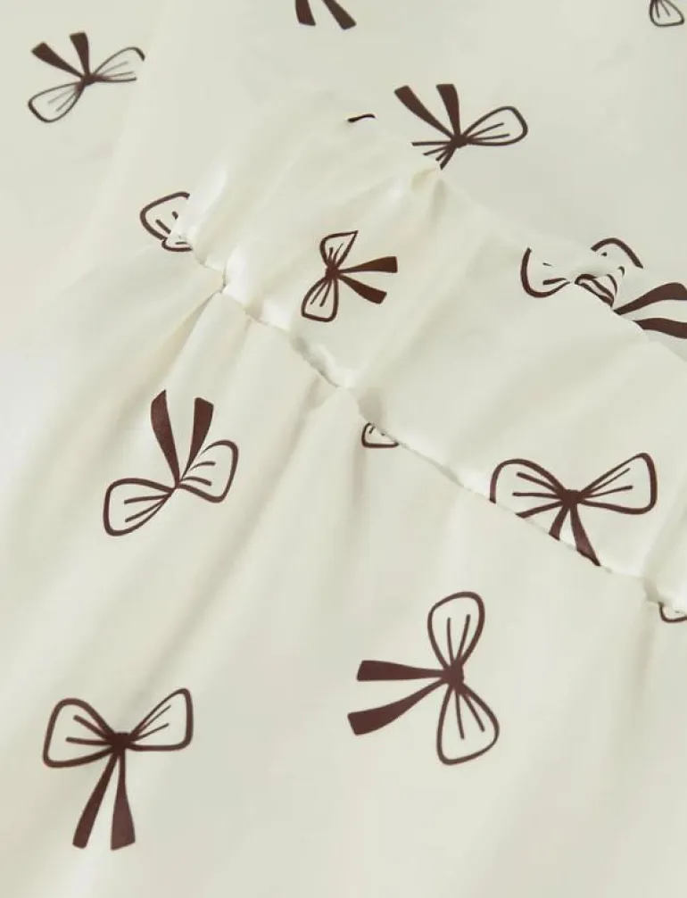 NLFBOW SATIN PYJAMAS - Set