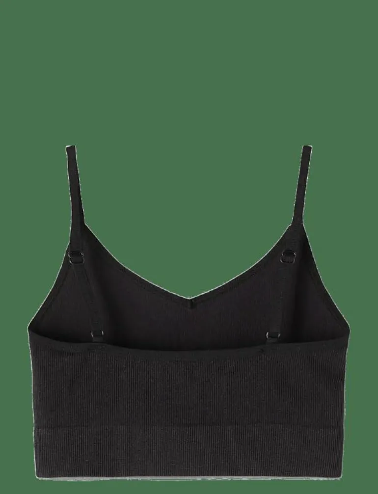 NLFKAILEY RIB BRALETTE 2PACK NOOS - Överdelar