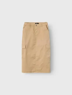 NLFTHILSE MIDI CARGO SKIRT - Maxikjol