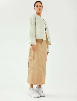 NLFTHILSE MIDI CARGO SKIRT - Maxikjol