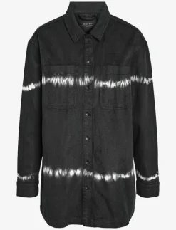 NMALVA L/S TIE DIE DENIM SHACKET VI490BL - Jeansjackor