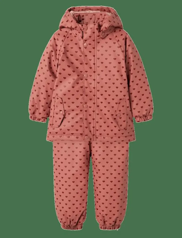 NMFLADRY10 SET AOP FO LIL - Regnställ