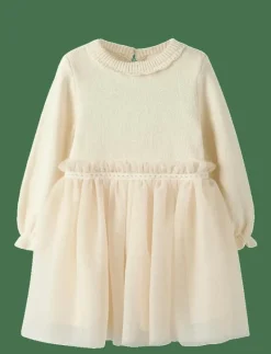 NMFSARINA LS KNIT DRESS LIL - Långärmade babyklänningar