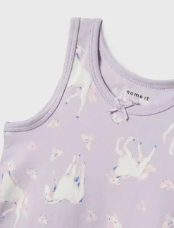 NMFTANK TOP 2P PASTEL LILAC HORSE NOOS - Överdelar