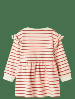 NMFTORINA NREG SWE DRESS BRU PB - Långärmade vardagsklänningar