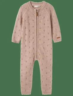 NMFWRILLA WOOL LS KNIT SUIT - Långärmad bodysuit