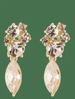 Noctelle pendant ear g/mix champagne - Onesize - Hängande örhängen