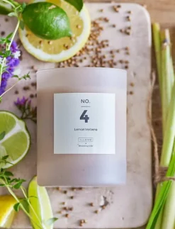 NO.4-Lemon Verbena Scent Candle - Blockljus