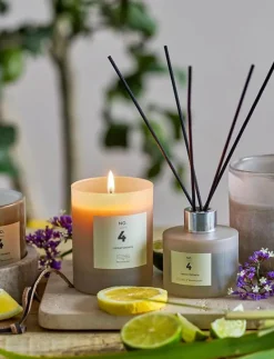 NO.4-Lemon Verbena Scent Candle - Blockljus