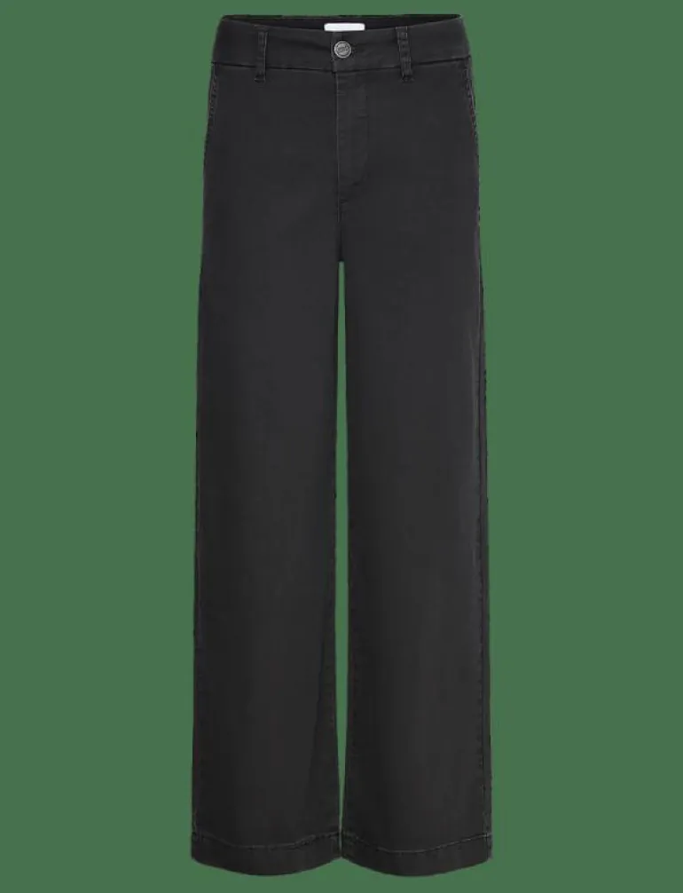NUAMBER PANTS SHORT BLACK - Chinos