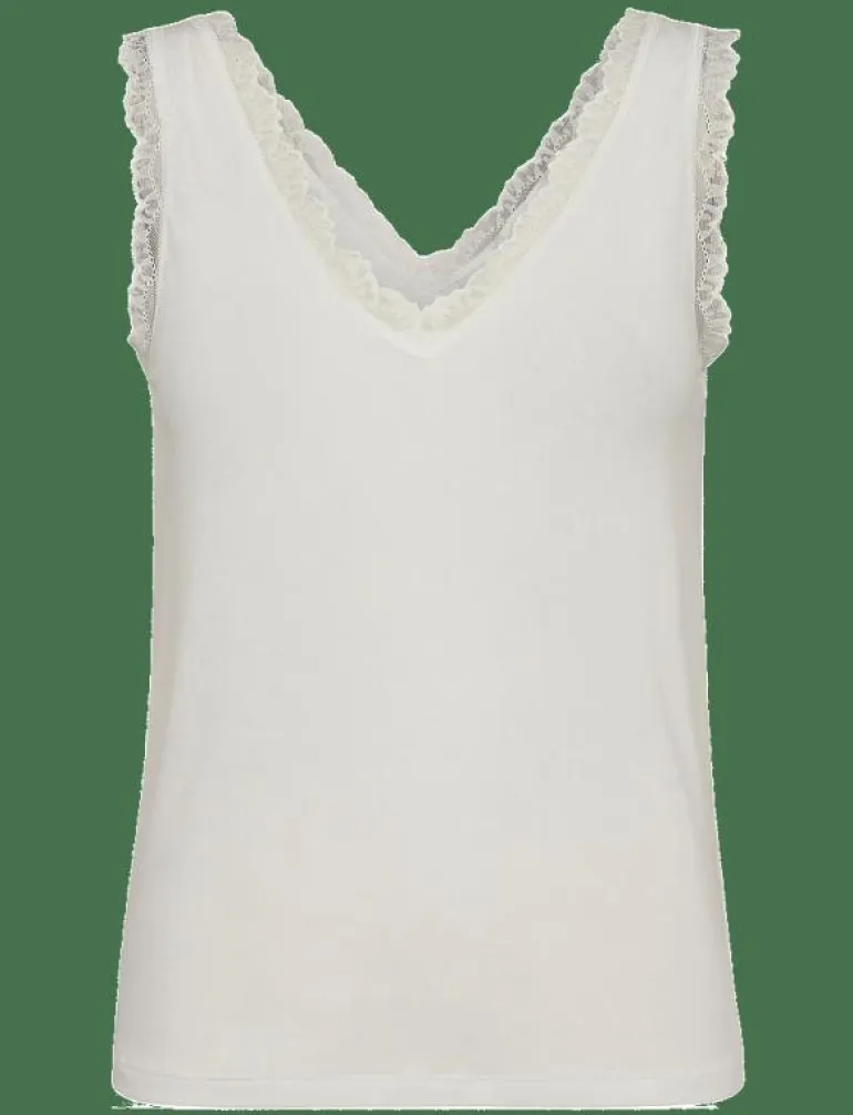 NUBOWIE LACE TOP - Linnen