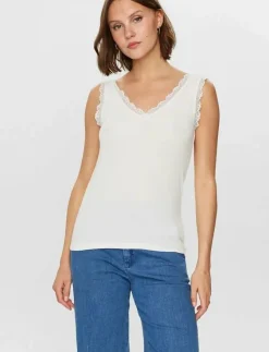 NUBOWIE LACE TOP - Linnen