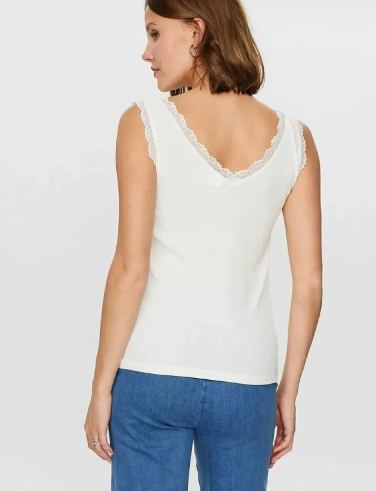 NUBOWIE LACE TOP - Linnen