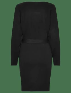 OBJRADJA KNIT L/S RE DRESS 134 - Midiklänningar