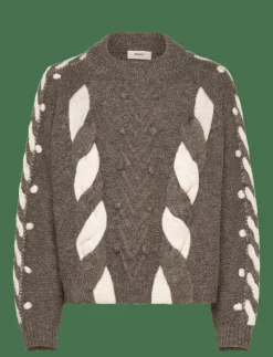 OBJRAVI RE L/S KNIT PULLOVER CC1 AW - Stickat