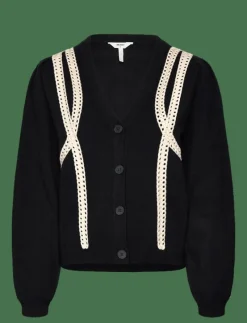 OBJULLA KNIT L/S RE CARDIGAN 134 - Koftor