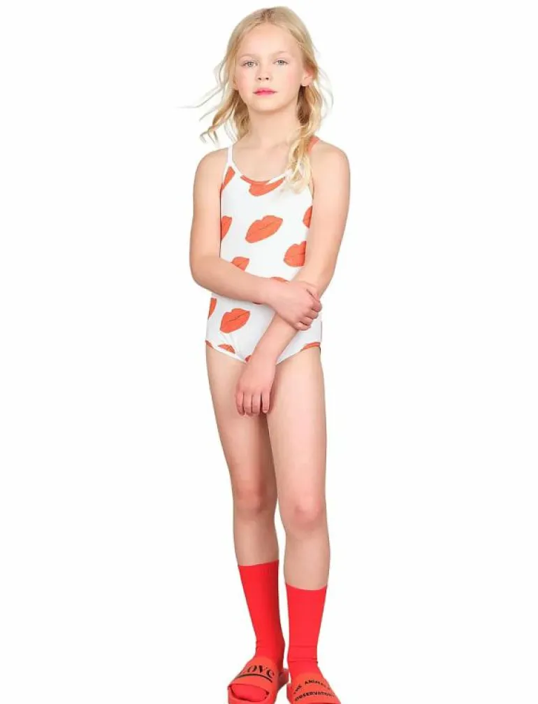 OCTOPUS KID SWIMSUIT White The Animals - Baddräkt