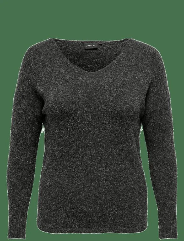 OLMRICA LIFE L/S V-NECK PULLO KNT - Stickat