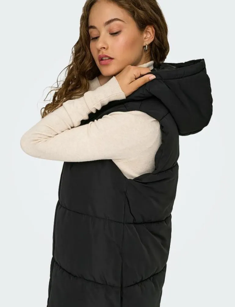 ONLALINA LONG WAISTCOAT OTW NOOS - Vadderade västar